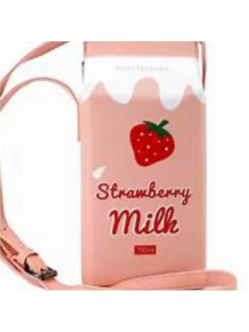 Strawberry Milk Box Crossbody Bag